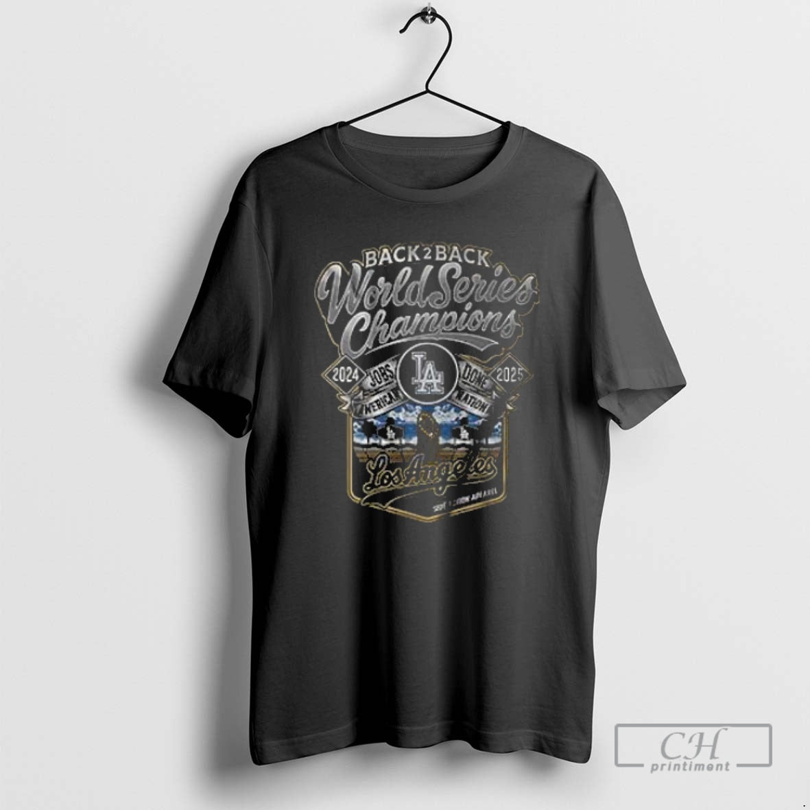 Premium Back 2 Back Champions Los Angeles Dodgers Badge Shirt Sweater