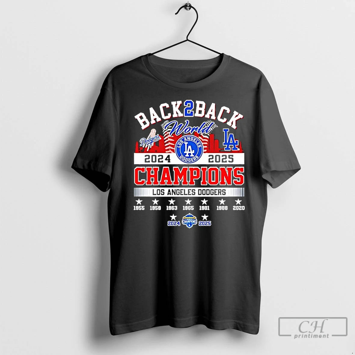 Premium Back To Back 2025 World Champions La Dodgers