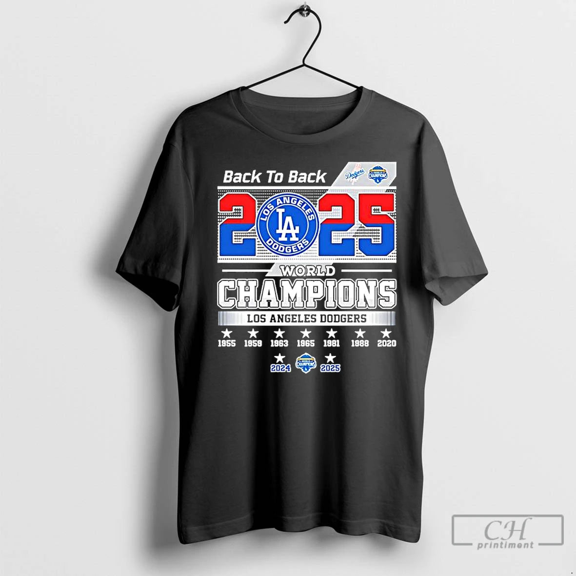 Premium Back To Back 2025 World Series Champions La Dodgers