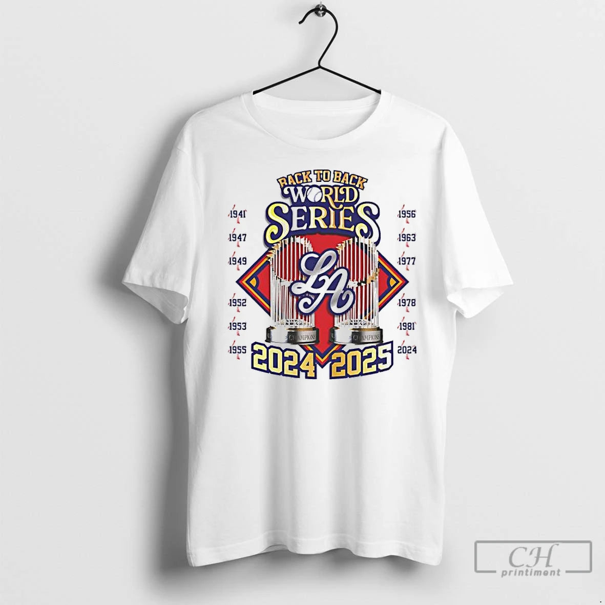 Premium Back To Back World Series Champions 2025 La Dodgers Baseball
