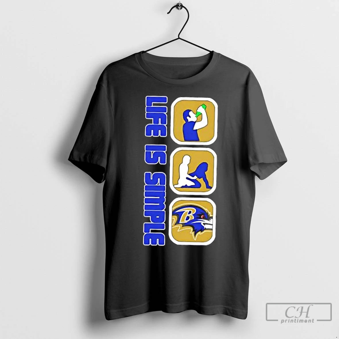 Premium Baltimore Ravens Football Life Is Simple