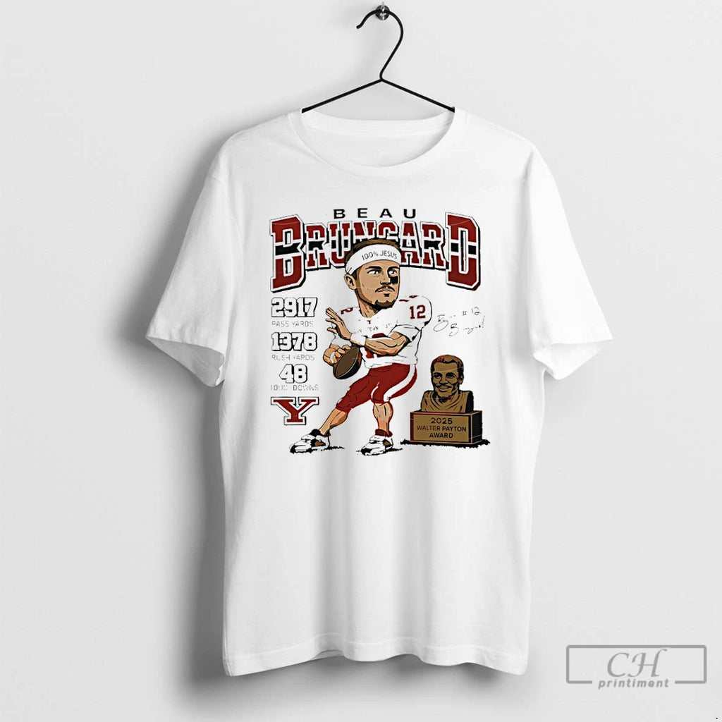 Premium Beau Brungard 2025 Walter Payton Award Winner Youngstown State Penguins Trophy T Shirts Sweater