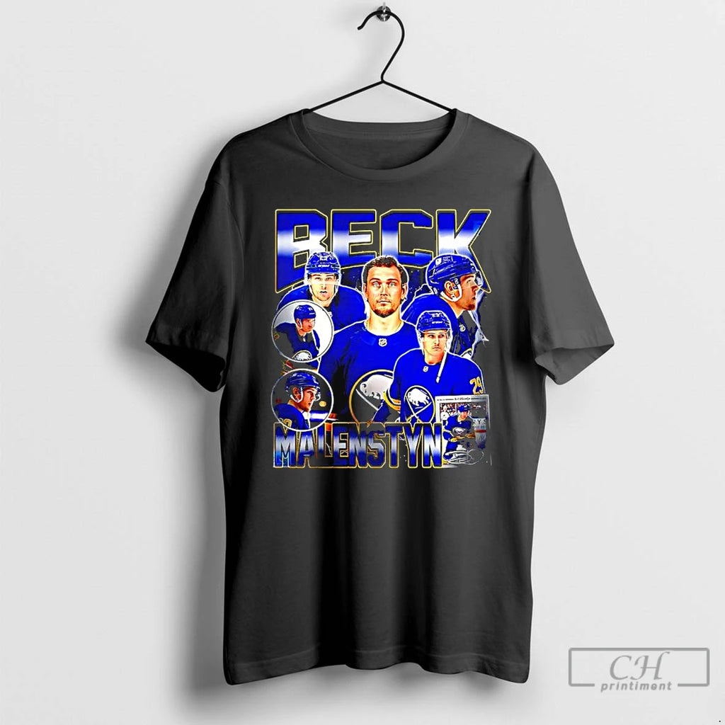 Premium Beck Malenstyn Buffalo Sabres Hockey Signature Graphic