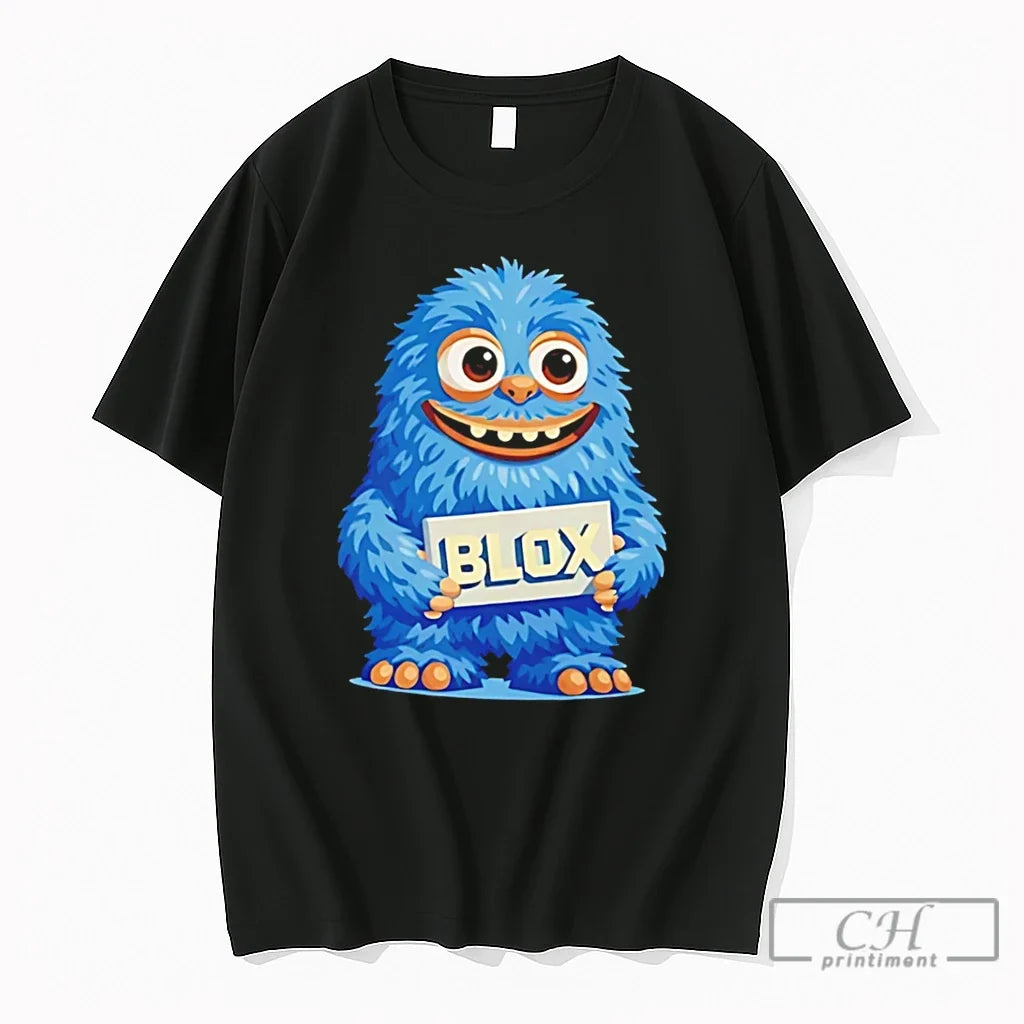 Premium Blox Monster Blox Cartoon Tee Unisex , , , Long Sleeve Tee