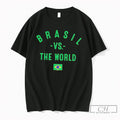 Premium Brasil Vs The World 2026 Flag Tee Unisex , , , Long Sleeve Tee