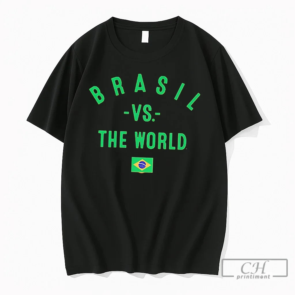 Premium Brasil Vs The World 2026 Flag Tee Unisex , , , Long Sleeve Tee