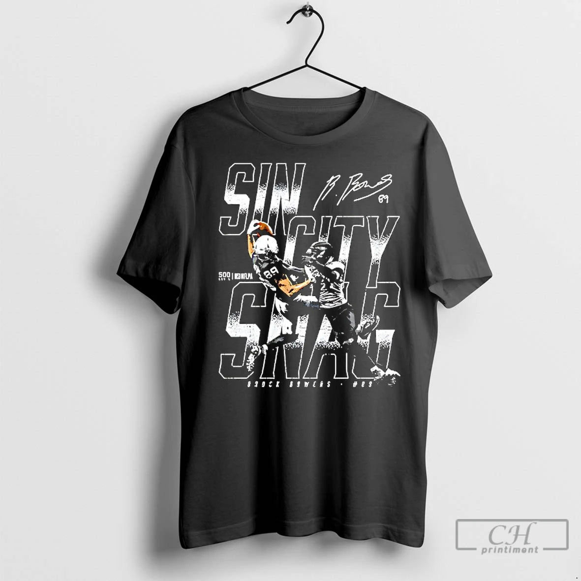 Premium Brock Bowers Las Vegas Sin City Snag Signature