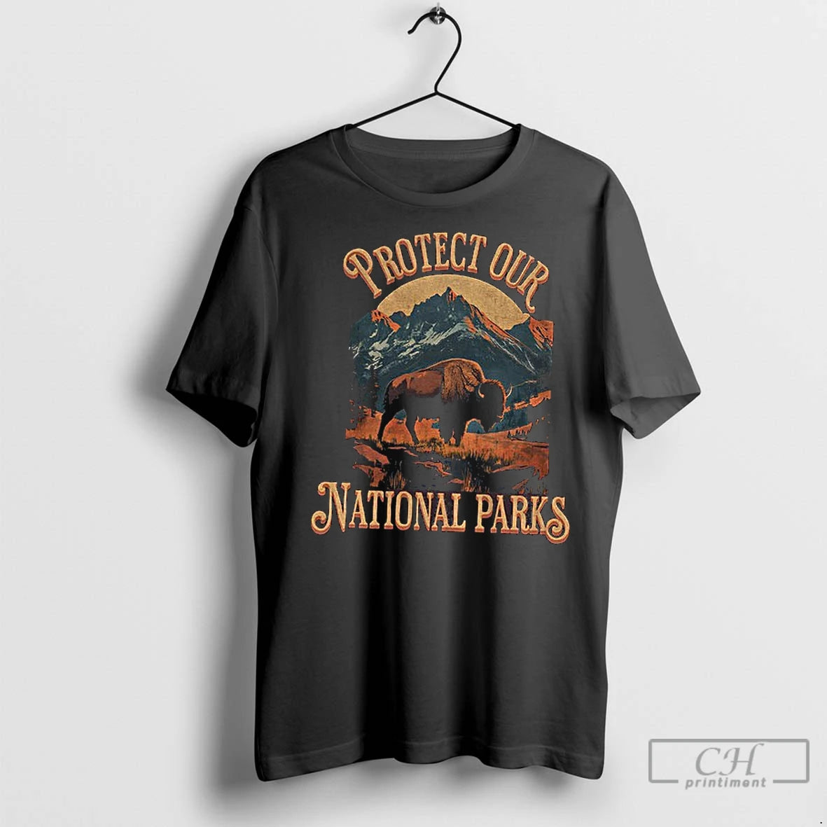 Premium Buffalo Protect Our National Parks Vintage