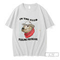 Premium Capybara In The Club Feeling Peculiar Tee Unisex , , , Long Sleeve Tee