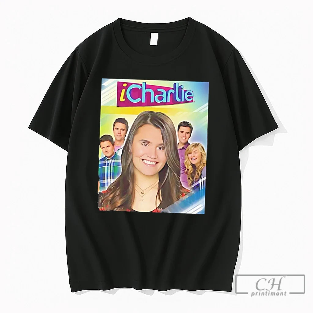 Premium Charlie Kirk Icharlie Graphic Print Meme Tee Unisex , , , Long Sleeve Tee