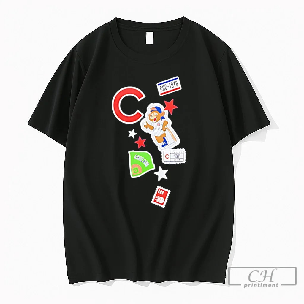 Premium Chicago Cubs City Patch 2026 Logo Tee Unisex , , , Long Sleeve Tee