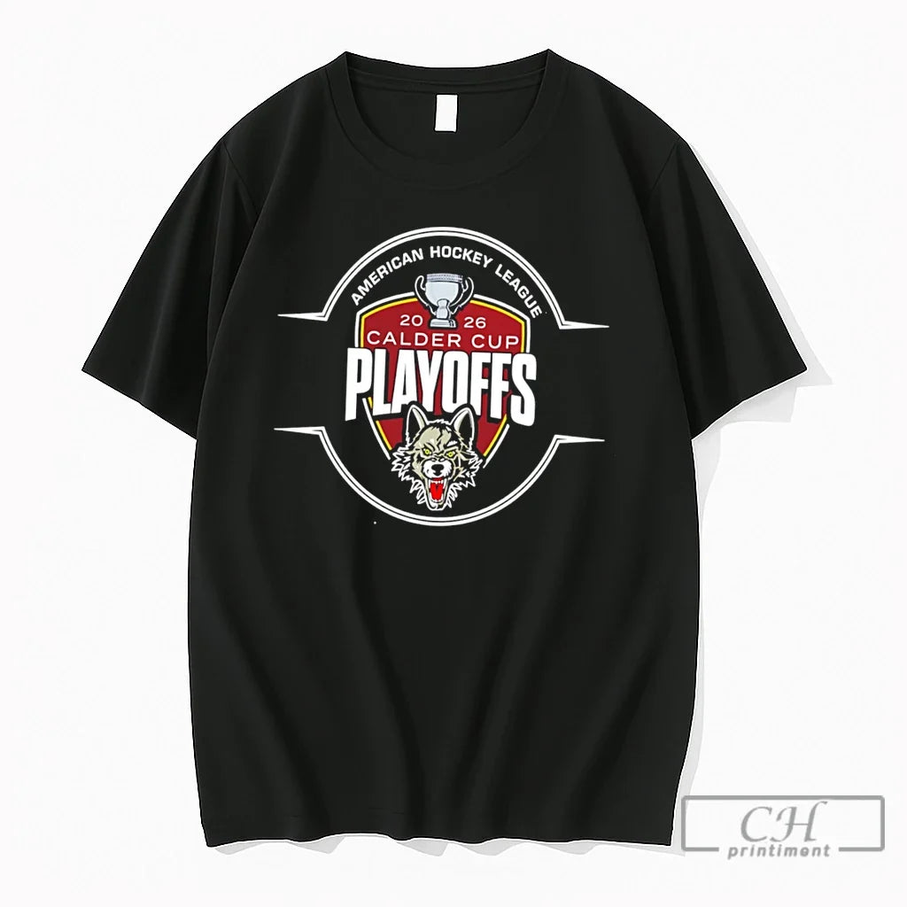 Premium Chicago Wolves 2026 Calder Cup Playoffs Game Tee Unisex , , , Long Sleeve Tee