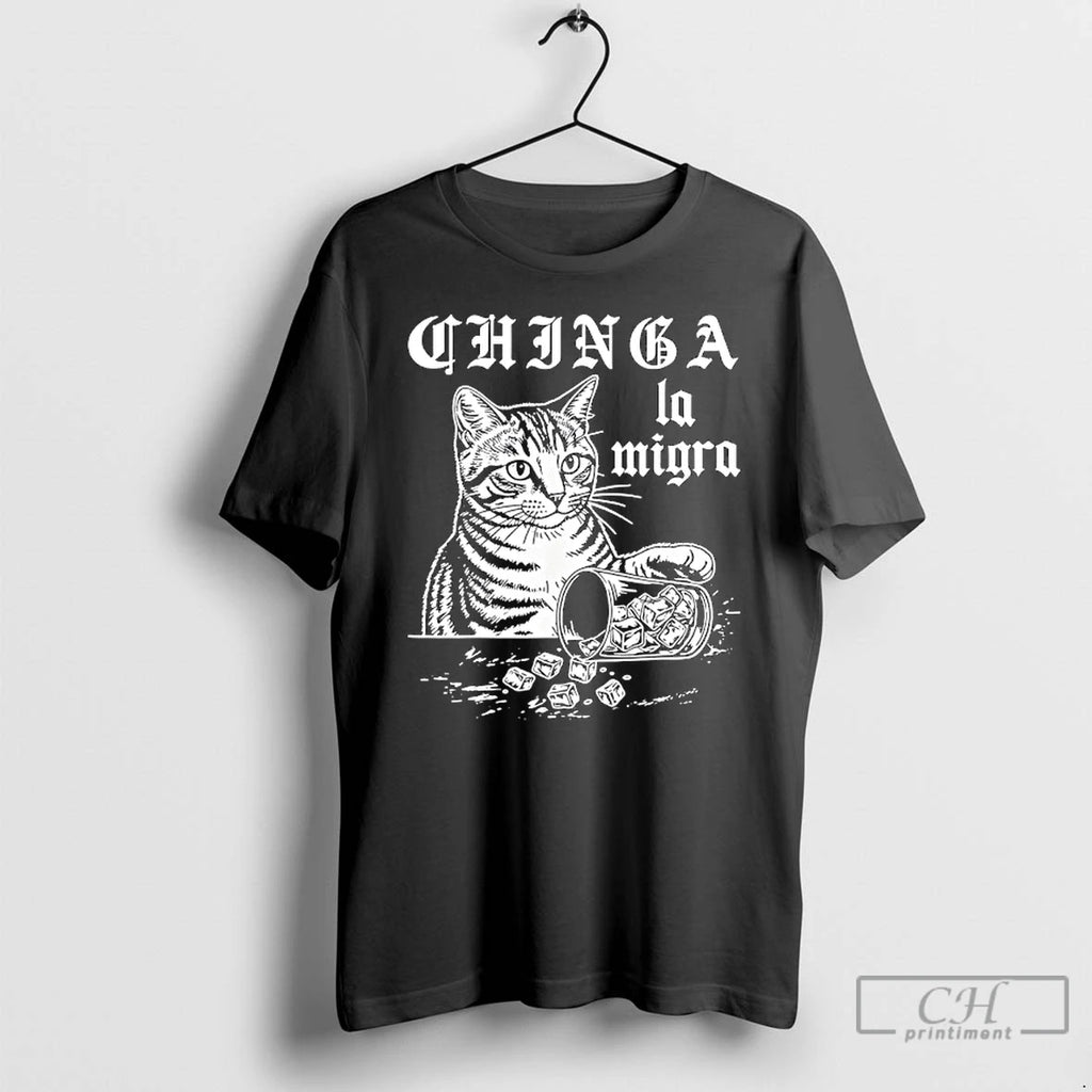 Premium Chinga La Migra Cat Vintage Cat