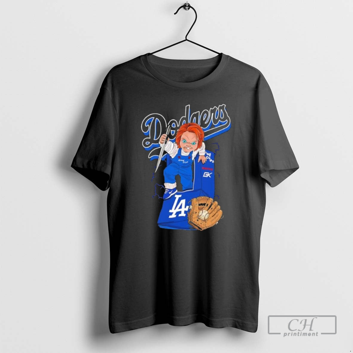 Premium Chucky Dodgers Baseball Good Guys Black Shirt Sweater