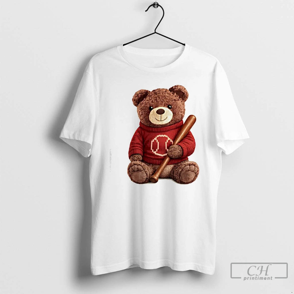 Premium Cincinnati Baseball Teddy Bear