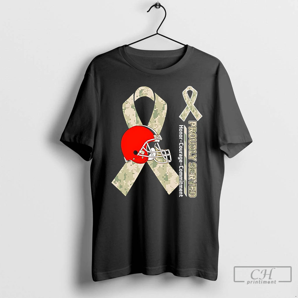 Premium Cleveland Browns Proudly Served Honor Courage Commitment
