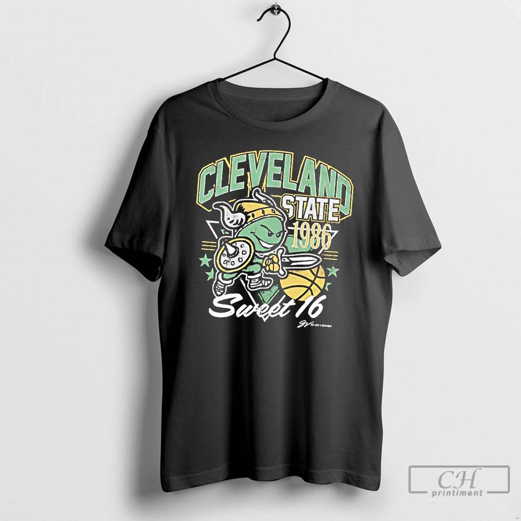 Premium Cleveland State Vikings 1986 Sweet 16 Ncaa Tournament Run