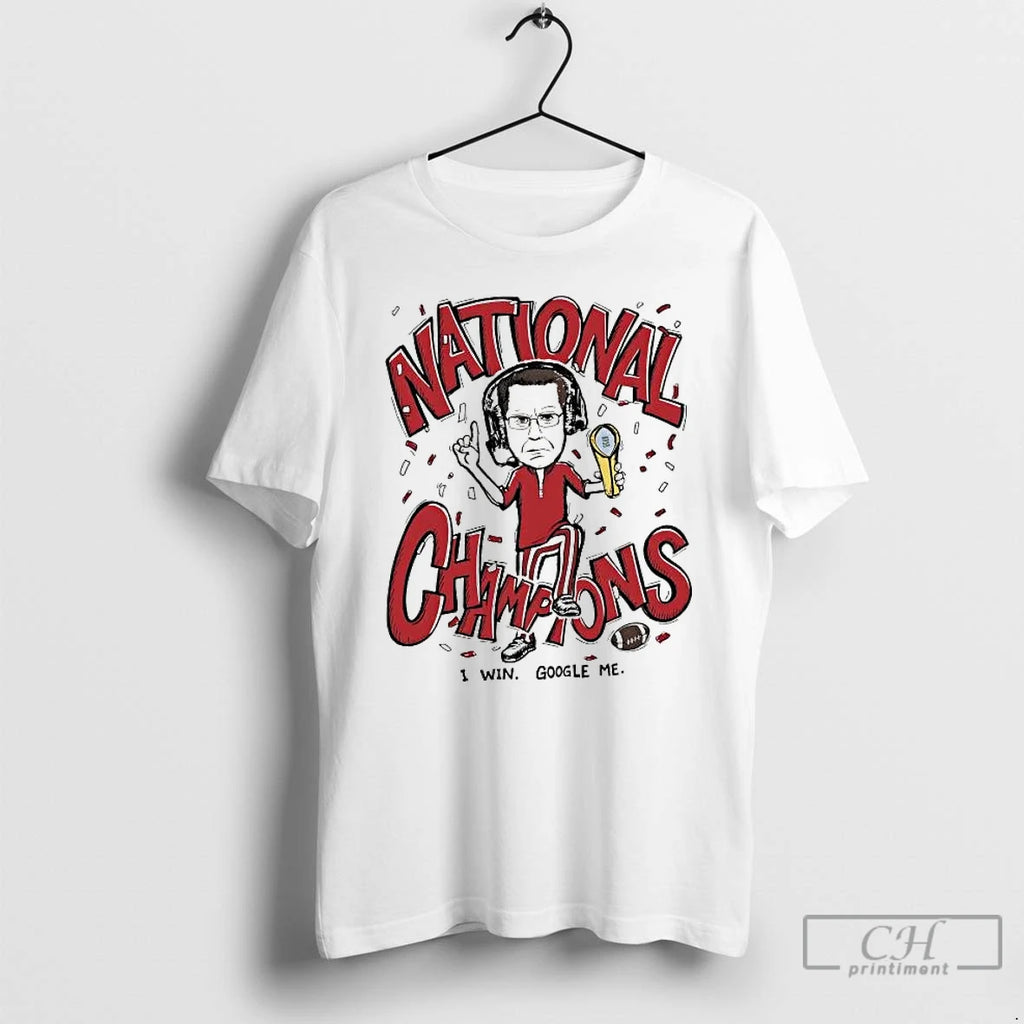 Premium Curt Cignetti National Champions I Win Google Me Caricature