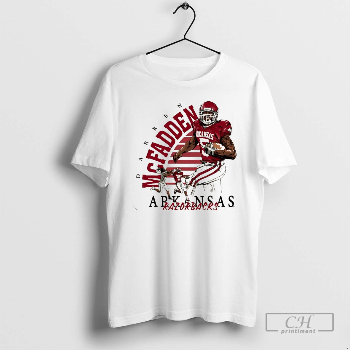 Premium Darren Mcfadden Arkansas Razorback Vintage Pitch Christmas Shirt Sweater