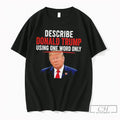 Premium Describe Donald Trump Using One Word Only Tee Unisex , , , Long Sleeve Tee