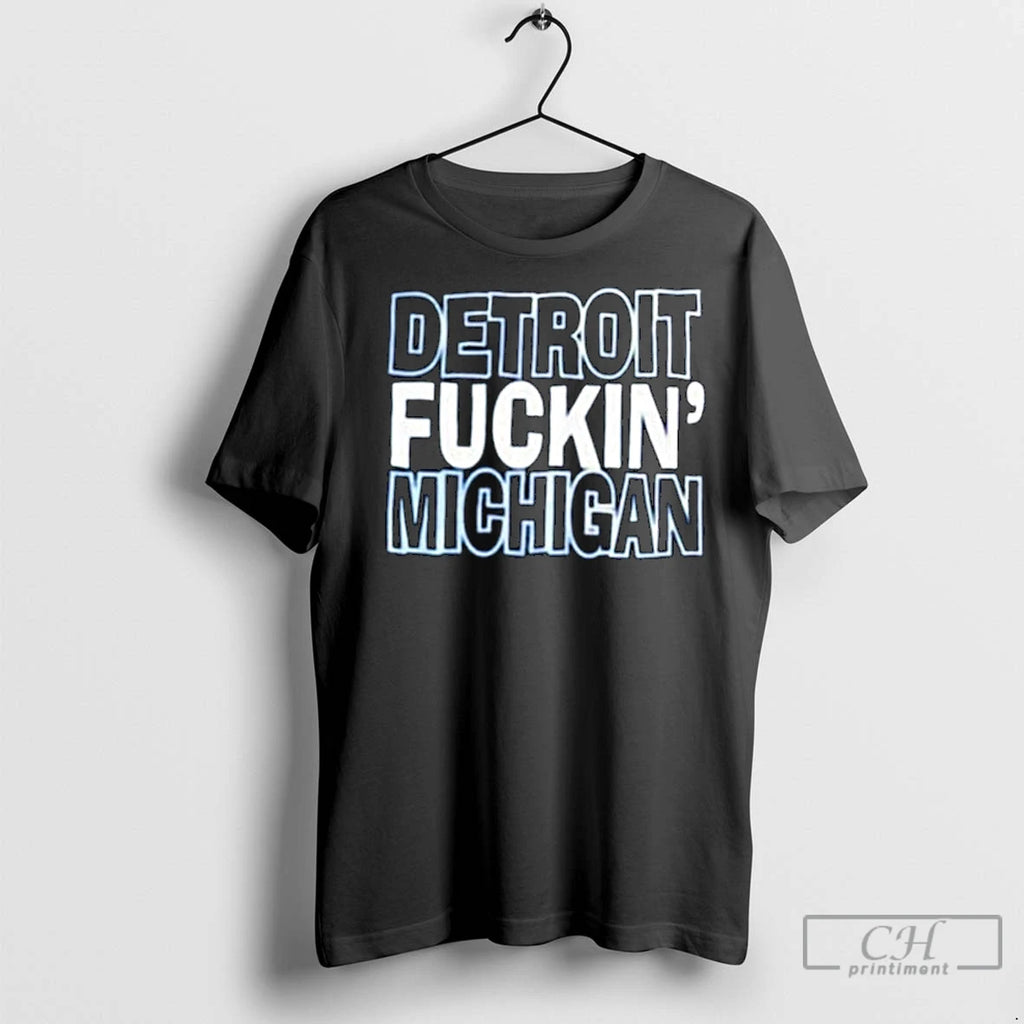Premium Detroit Fuckin Michigan Long Sleve
