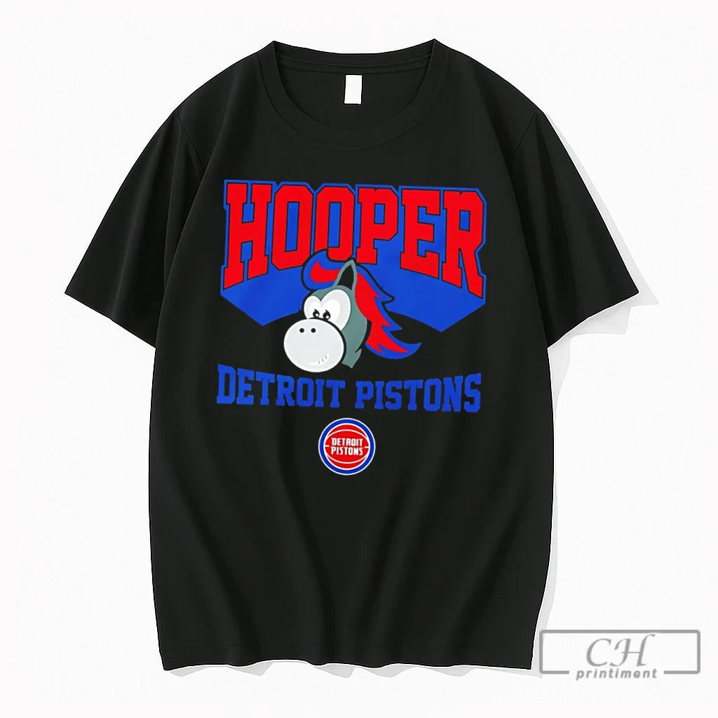 Premium Detroit Pistons Hooper The Mascot Vintage Tee Unisex , , , Long Sleeve Tee
