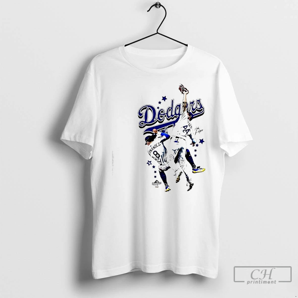 Premium Dodgers Players Hernandez 8 And Pages 44 Signatures Graphic
