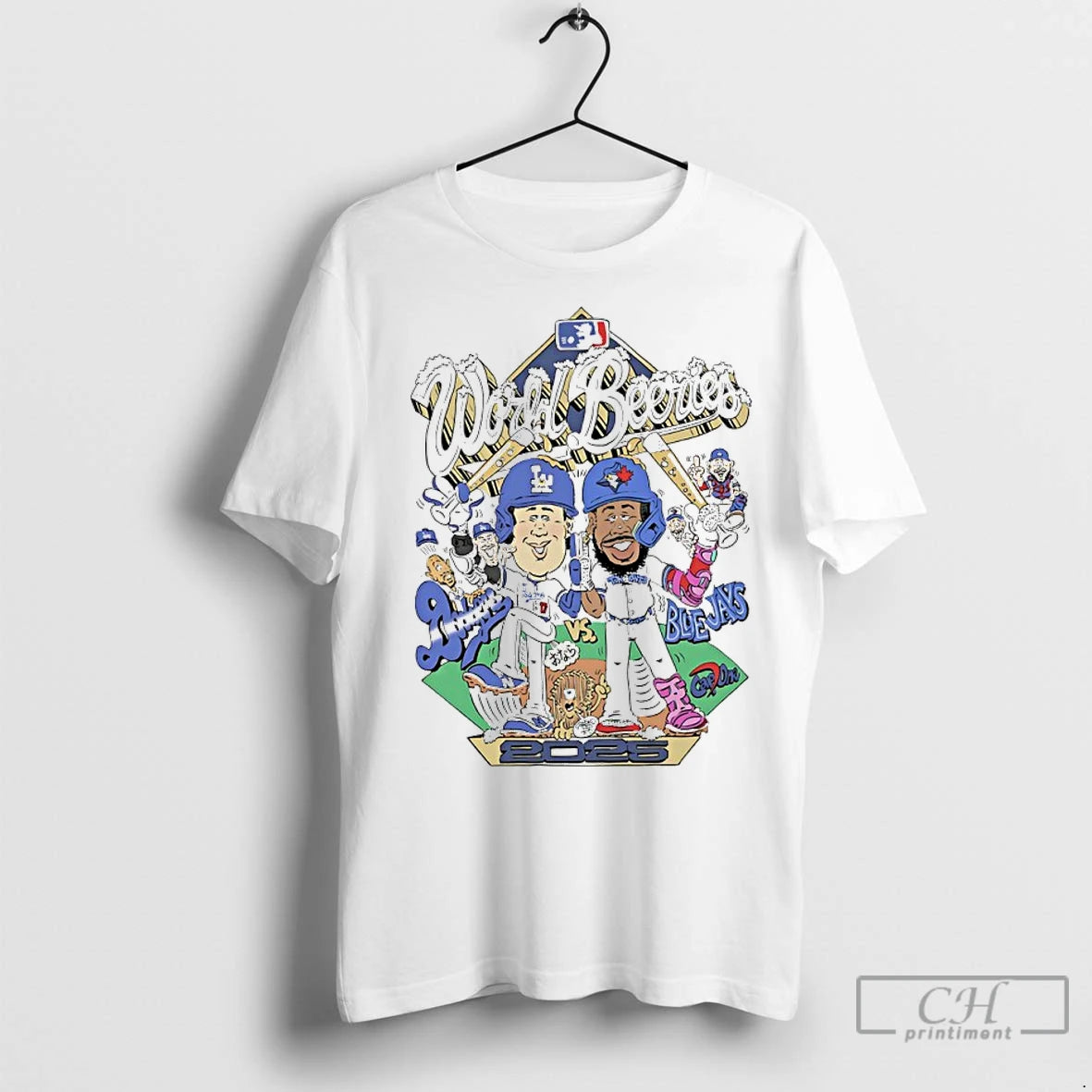 Premium Dodgers Vs Blue Jays 2025 World Beeries Caricatures