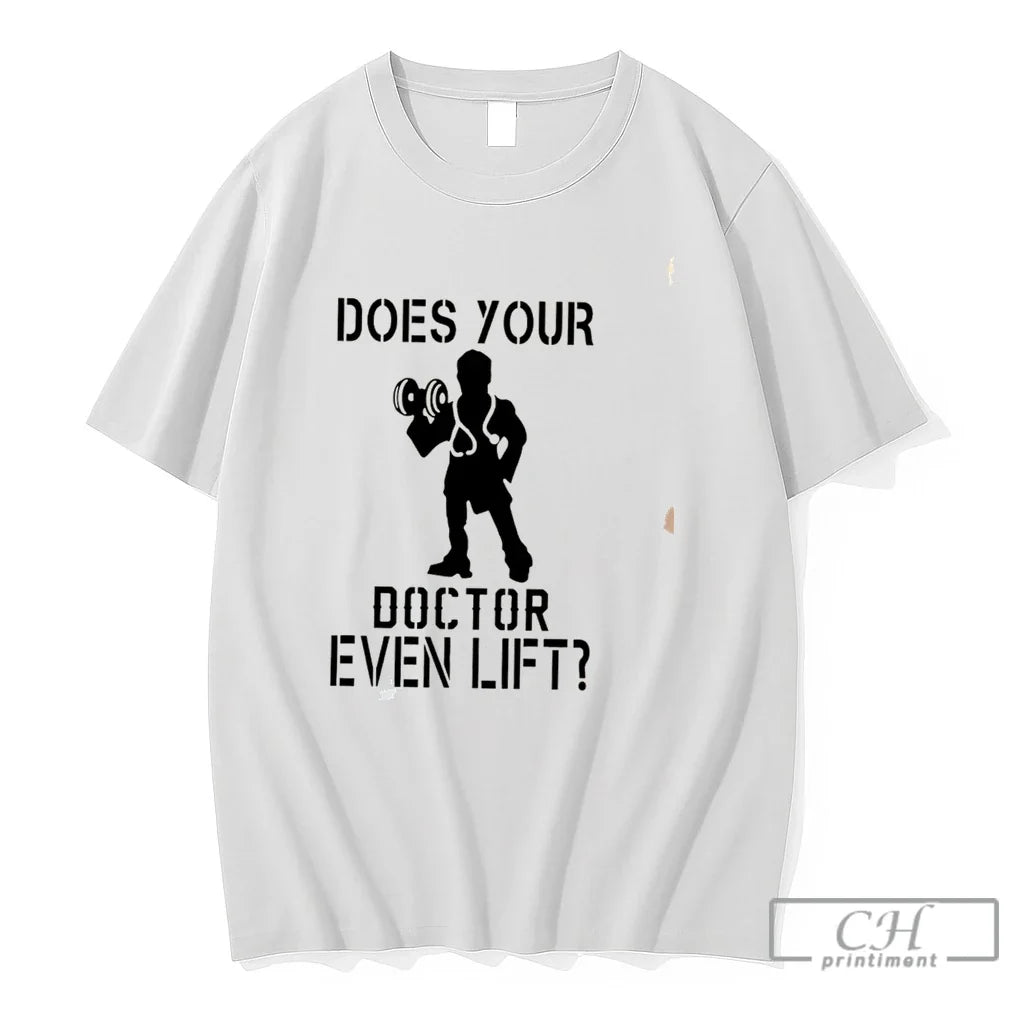 Premium Does Your Doctor Even Lift Tee Unisex , , , Long Sleeve Tee