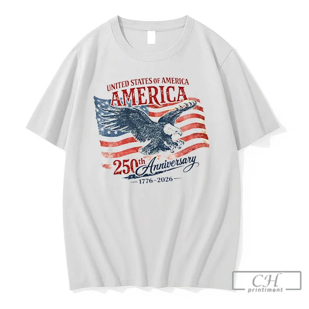 Premium Eagle United States Of America 250th Anniversary 1776 2026 Unisex , , , Long Sleeve Tee