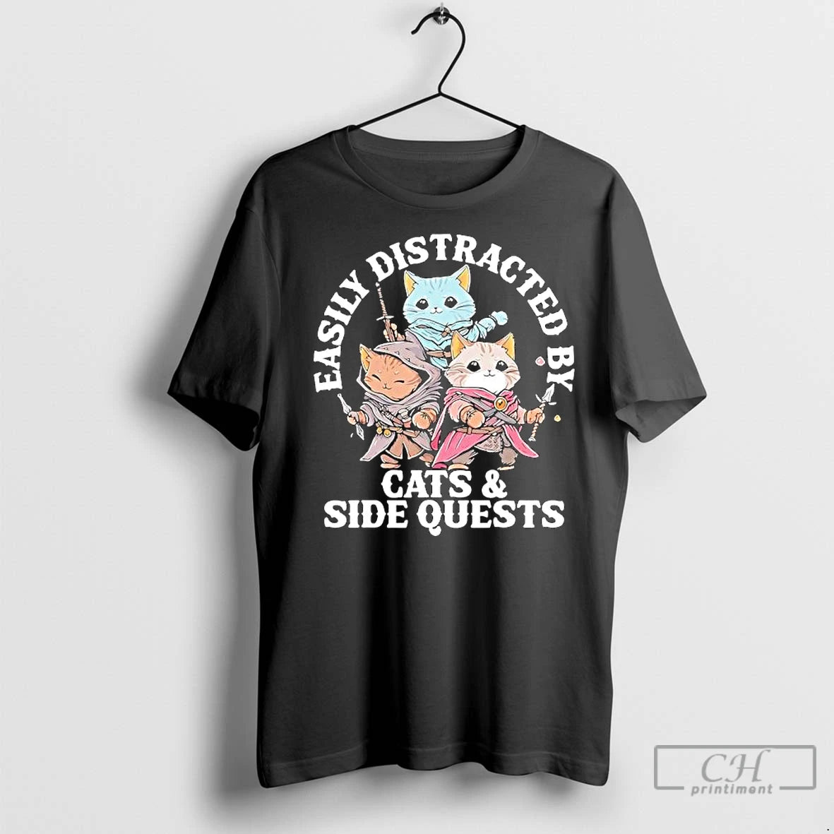 Premium Easily Distracted By Cats Side Quest