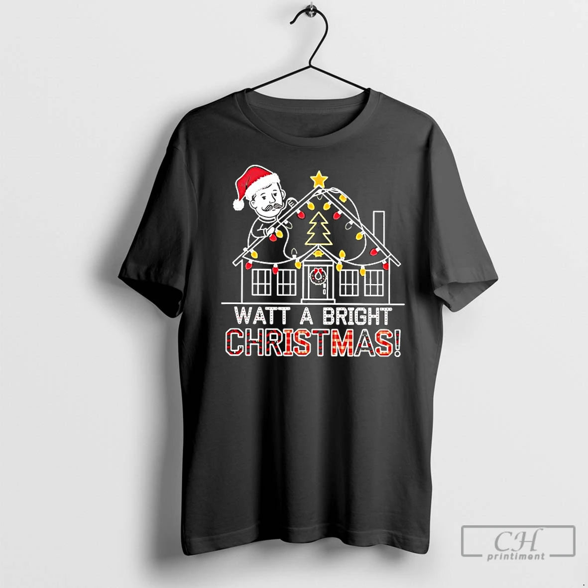 Premium Electrician Watt A Bright Christmas Lights Graphic