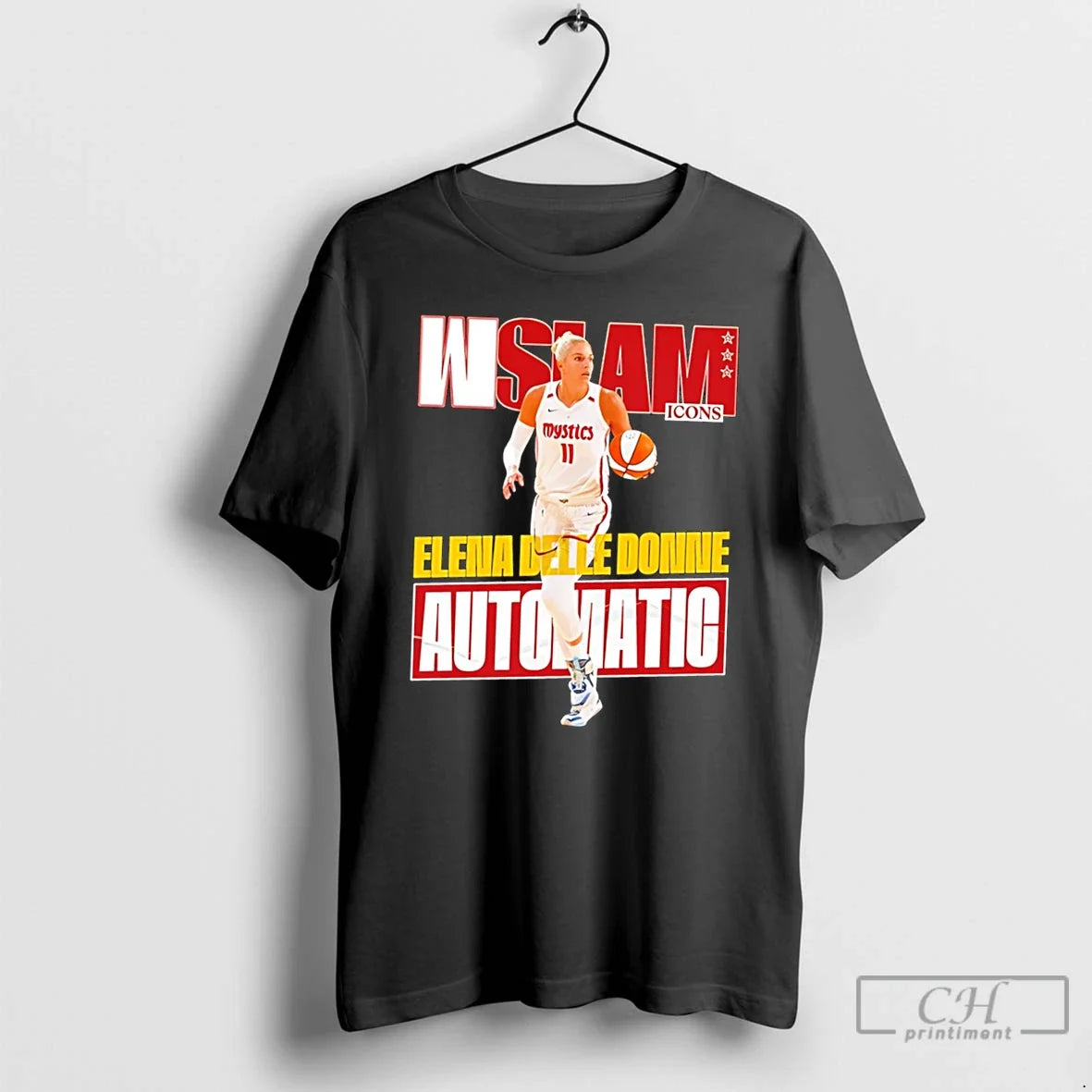 Premium Elena Delle Donne Mystics Automatic Wslam Icons Tee Unisex , , , Long Sleeve Tee