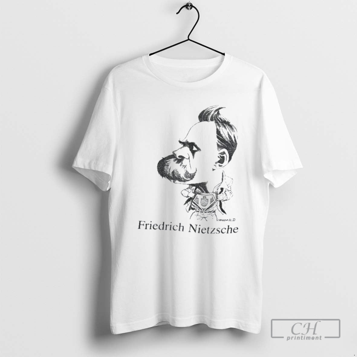 Premium Friedrich Nietzsche Caricature Shirt Sweater