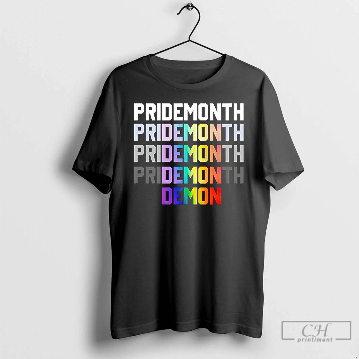 Premium Gay Pride Month Demon Repeat Unisex , , , Long Sleeve Tee