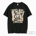 Premium Gender Neutral Kitty Cat Fuck Your Binary Bullshit Vintage Unisex , , , Long Sleeve Tee