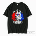 Premium George Washington Fighter Jet 250 Years 1776 2026 United States Patriotic T Shirts Sweater