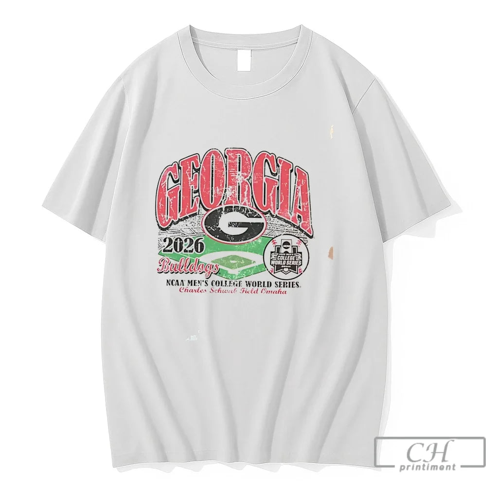 Premium Georgia Bulldogs 2026 College World Series Bound Stadium Tee Unisex , , , Long Sleeve Tee