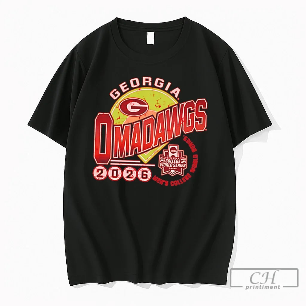 Premium Georgia Bulldogs 2026 College World Series Bound Vintage Tee Unisex , , , Long Sleeve Tee