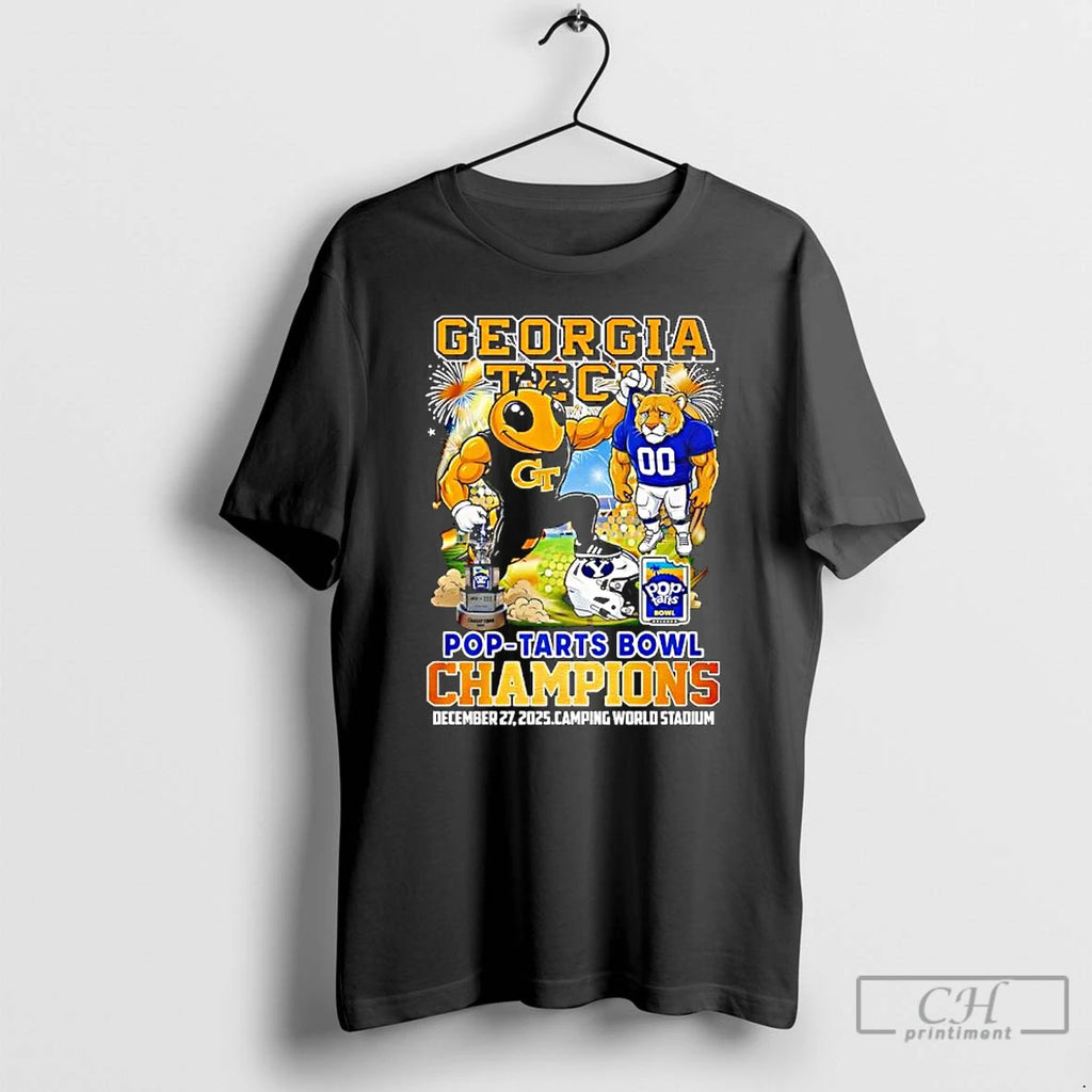 Premium Georgia Tech Vs Byu Cougars Pop Tarts Bowl Champions December 27th 2025 Camping World