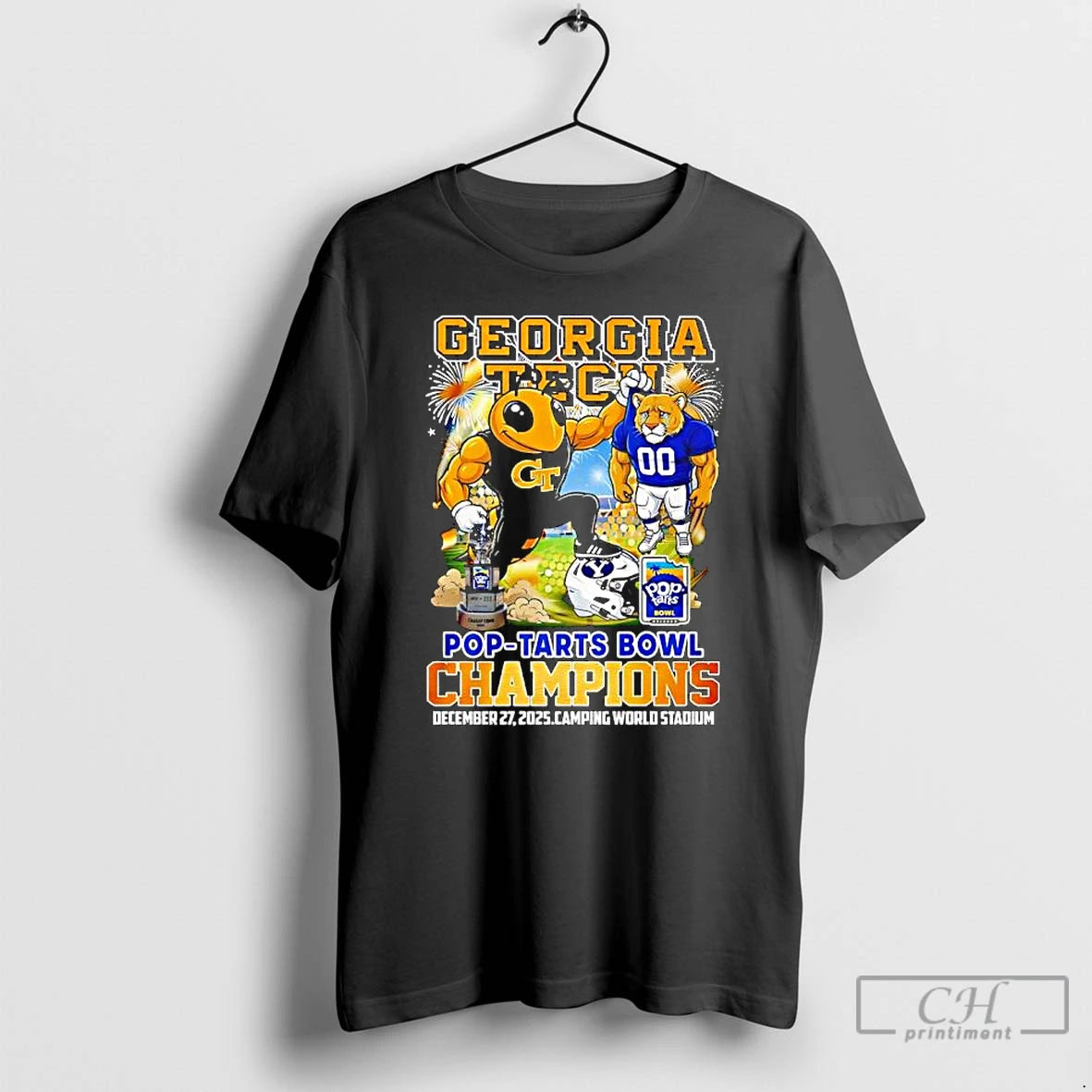 Premium Georgia Tech Vs Byu Cougars Pop Tarts Bowl Champions December 27th 2025 Camping World