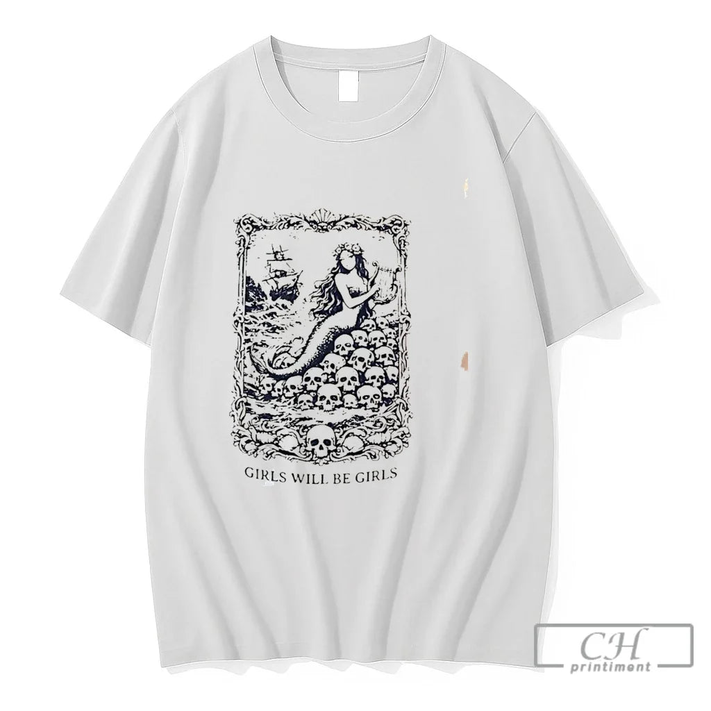 Premium Girls Will Be Girls Feminist Tee Unisex , , , Long Sleeve Tee