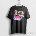 Premium Go With The Flow Flamingo Tee Unisex , , , Long Sleeve Tee