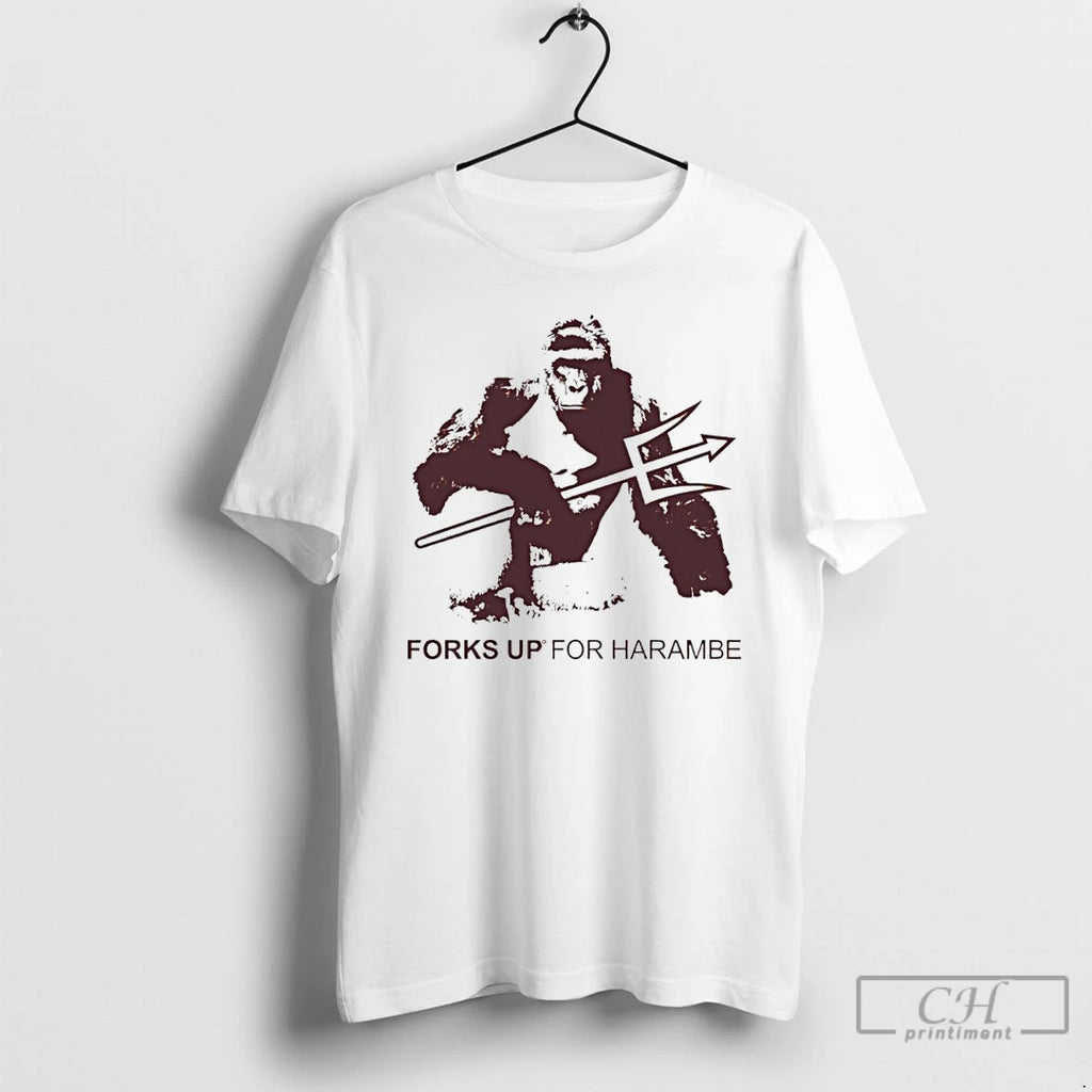 Premium Gorilla X Arizona State Sun Devils Forks Up For Harambe