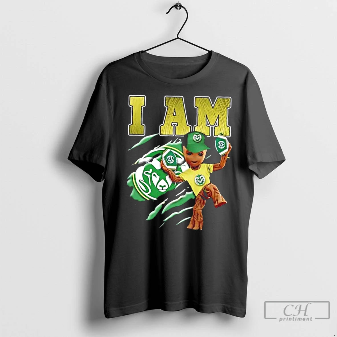 Premium Groot I Am Colorado State Rams Fan