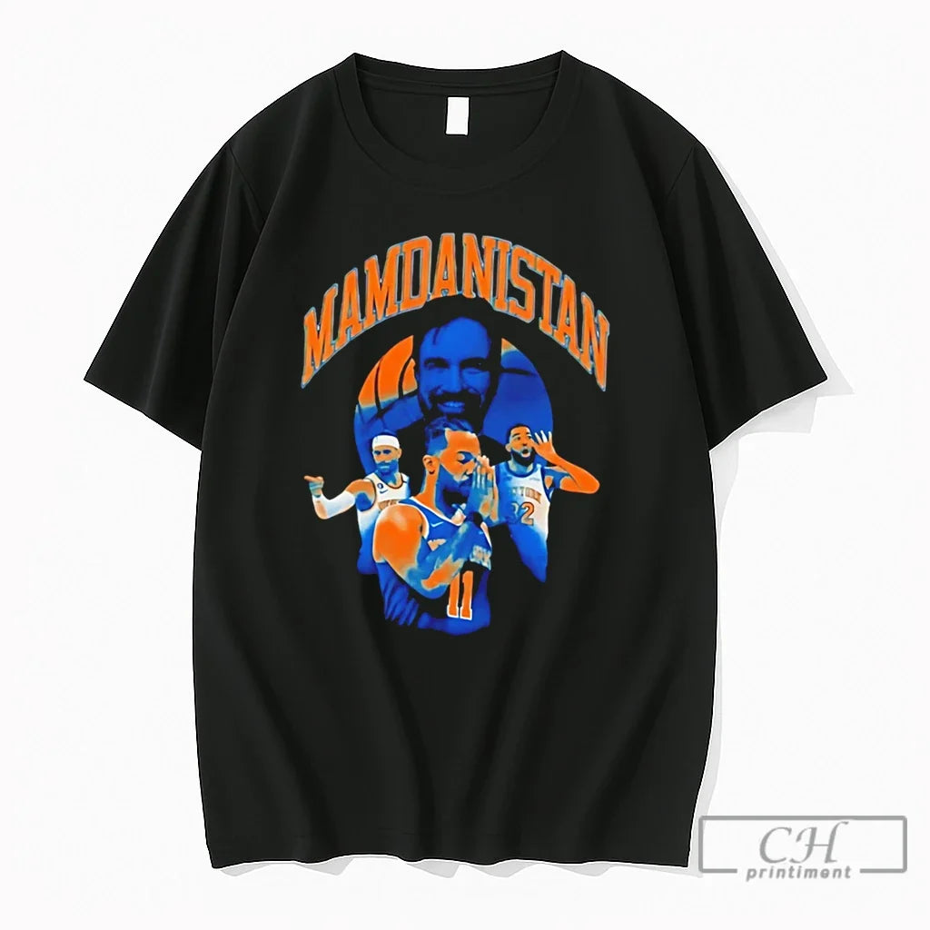 Premium Hasan Piker Mamdanistan Knicks 2026 Graphic Tee Unisex , , , Long Sleeve Tee