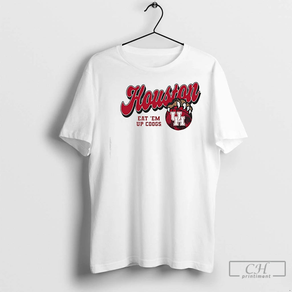 Premium Houston Cougars Eat Em Up Coogs Basketball Mascot Logo