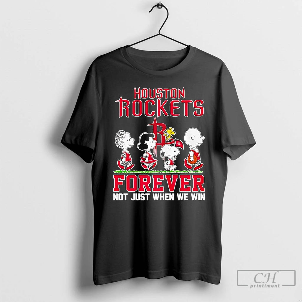 Premium Houston Rockets Forever Not Just When We Win Peanuts Characters