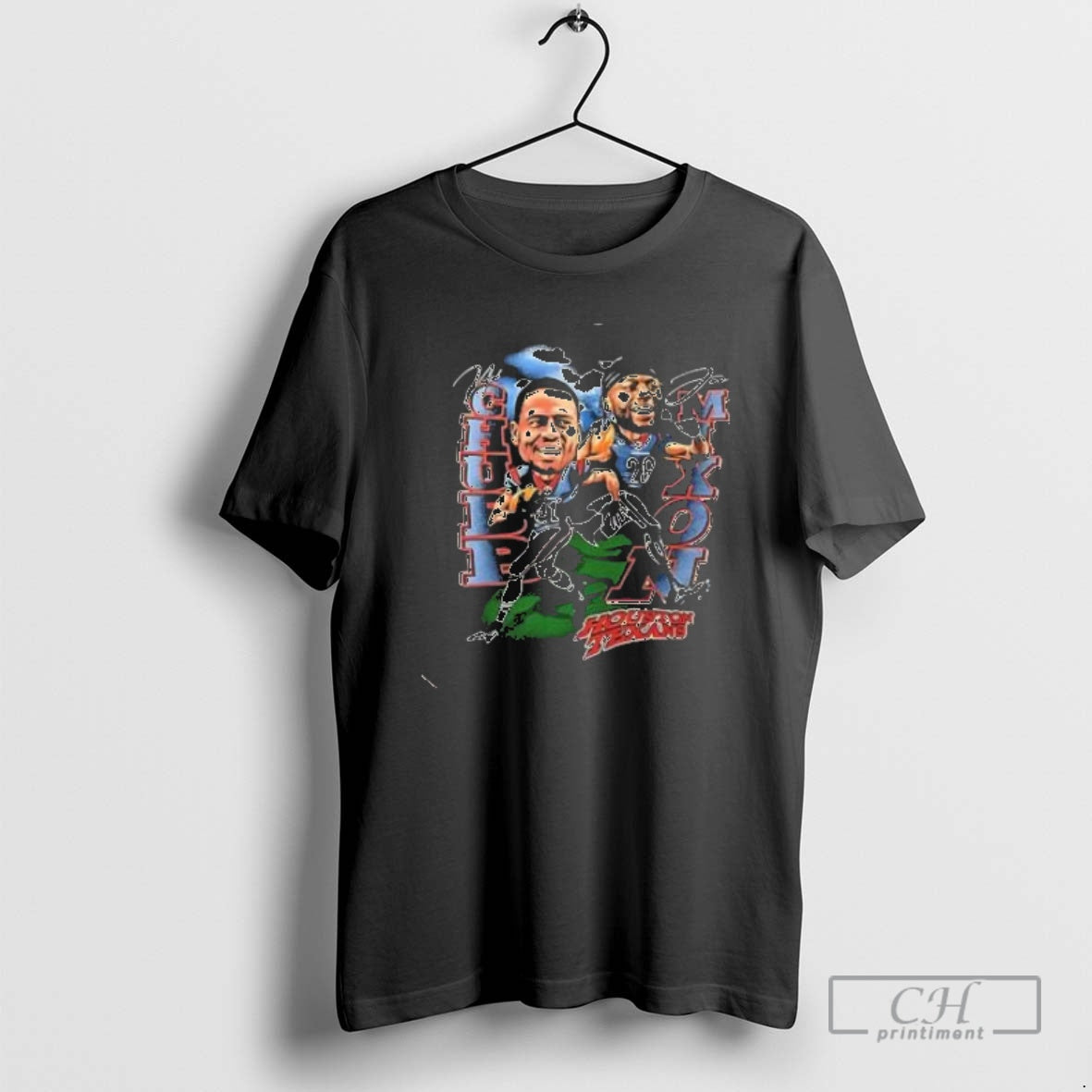Premium Houston Texans Nick Chubb And Joe Mixon Retro Cartoon Shirt Sweater