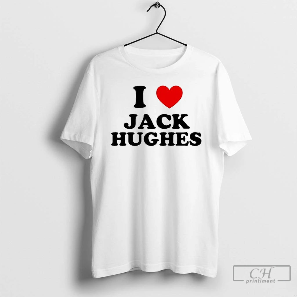 Premium I Love Jack Hughes Hockey Usa Golden Goal